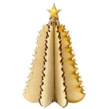 4 Part Christmas Tree - Laser Cut from 3mm MDF, 16cm tall