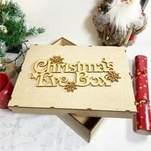 A4 Christmas Eve Box with Lid Cut From 3mm MDF Wood