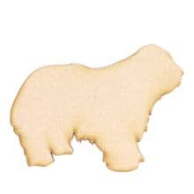 Bearded Collie Craft Blank, Dog Shape Laser Cut from 3mm MDF, Card Topper