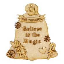 Bell Christmas Magic Decoration Personalised Name Set MDF Fun DIY Craft Kit