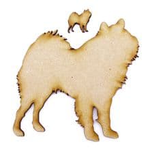 Chow Craft Blank, Dog Shape Laser Cut from 3mm MDF, Card Topper