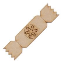 Christmas Cracker D3Snowflake Craft Blank Laser Cut from 3mm MDF 5 to 80cm wide