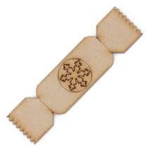 Christmas Cracker SnowflakeD2 Craft Blank Laser Cut from 3mm MDF 5 to 80cm wide