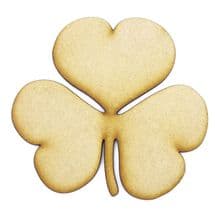 Clover Leaf cut from 3mm MDF, Craft Blanks, Shapes, Tags, Autumn Leaf