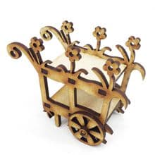 Fairy Cart Kit with Rotating Wheel self assembly wood DIY