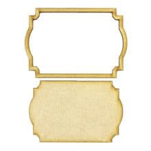 Frame and Panel 16 - Wooden 3mm MDF Laser Cut Craft Blank Scrapbook Topper