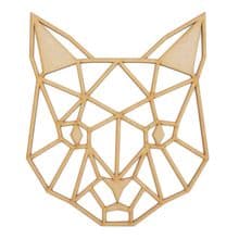 Geometric Cat laser cut from 3mm MDF 10cm to 80cm tall Craft Wall Hanging