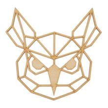 Geometric Owl laser cut from 3mm MDF 10cm to 80cm tall Craft Wall Hanging