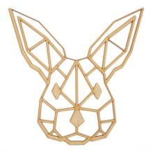 Geometric Rabbit laser cut from 3mm MDF 10cm to 80cm tall Craft Wall Hanging