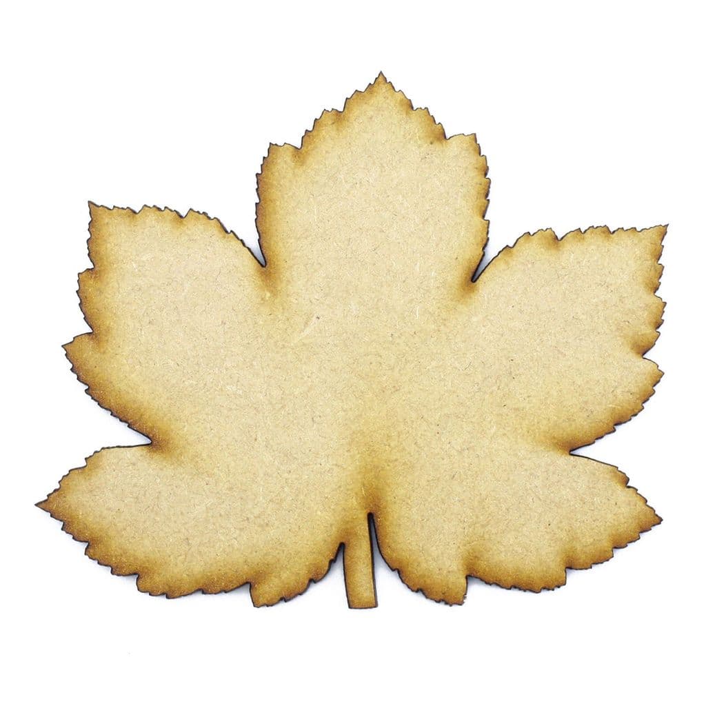 Autumn Leaf Shapes Fig Leaf cut from 3mm MDF Craft Blanks Tags 