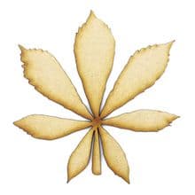 Horse Chestnut Leaf cut from 3mm MDF, Craft Blanks, Shapes, Tags, Autumn Leaf