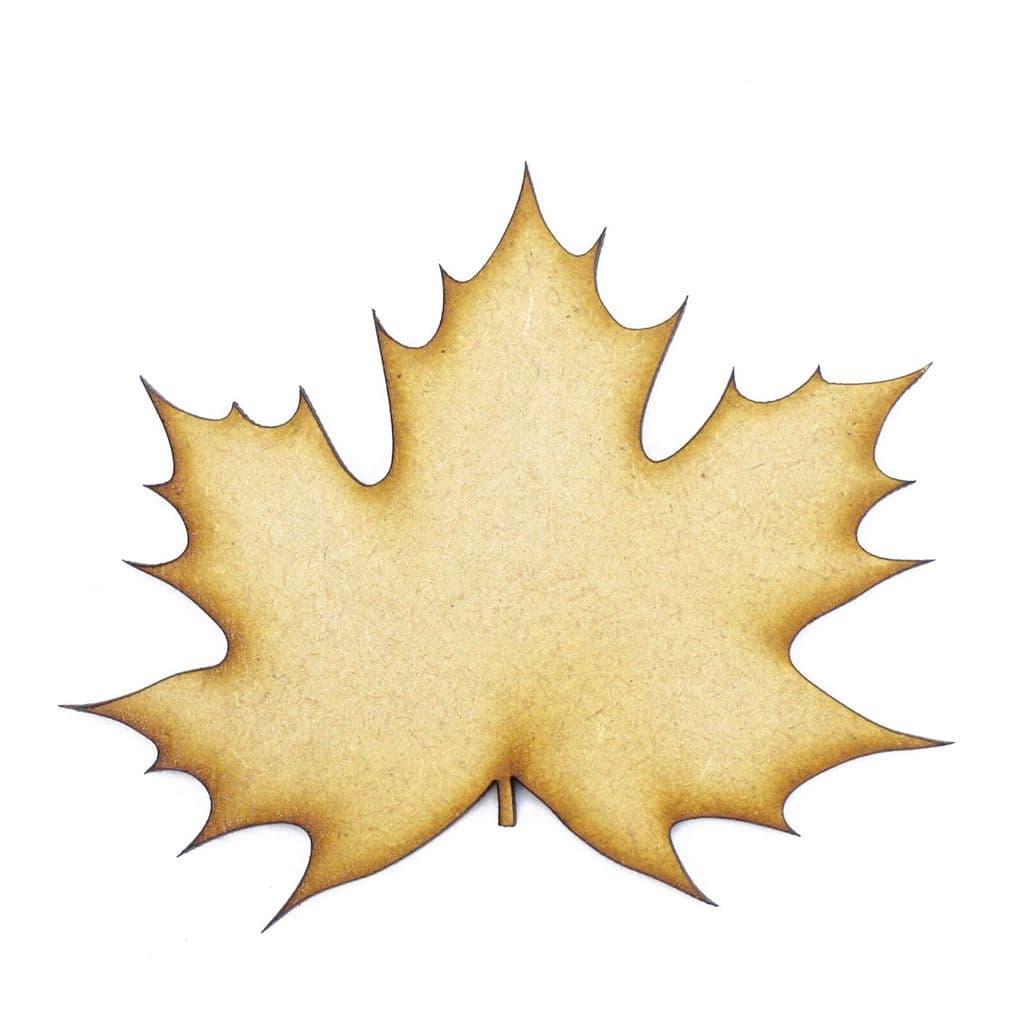 Autumn Leaf Tags Craft Blanks Shapes Lime Leaf cut from 3mm MDF 