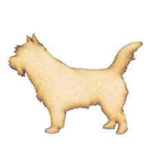 Norwich Terrier Craft Blank, Dog Shape 3mm MDF Laser Cut Pyrography