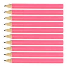 Pink Round Wooden Mini Half Golf Pencils