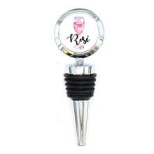 Round Wine Bottle Stopper Watercolour Wine Glass Personalised Family Friend Gift