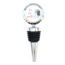 Round Wine Bottle Stopper Wedding Clothes & Text Personalised Wedding Event Gift