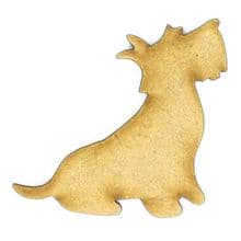 Scottish Terrier - 3mm MDF Laser Cut Scrapbook Topper Pyrography Christmas