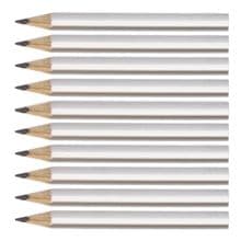 Silver Round Wooden Mini Half Golf Pencils