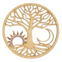 Tree of Life Laser Cut from 3mm MDF Craft Wall Picture Decoration (Design 1)