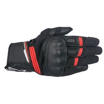 Alpinestars Booster Mens Short Motorcycle Gloves - Black White Red