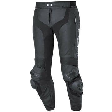 Held Grind Breathable Leather Motorcycle Motorbike Pants - Black - EU60