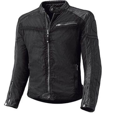 Held Street Hawk Leather Textile Mix Motorcycle Motorbike Jacket - Black