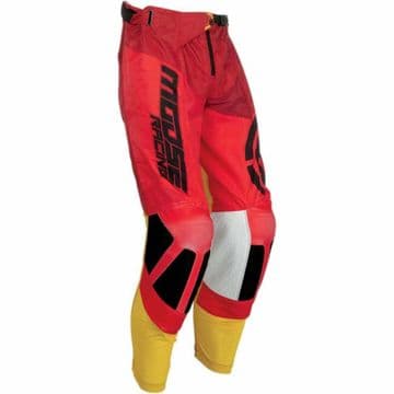 Moose Racing S19 M1 Motocross MX Offroad Pants - Red / Yellow