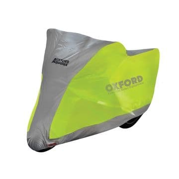 Oxford Aquatex Motorcycle Fluorescent Hi Viz Waterproof Cover - Extra Large XL