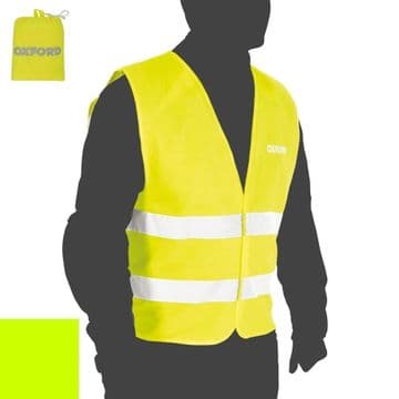 Oxford Bright Vest Packaway High Visibility Breathable Waistcoat Jacket L/XL