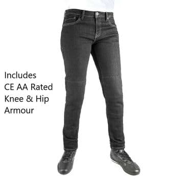 Oxford Original Approved Ladies Slim Black AA Rated Motorcycle Motorbike Jeans