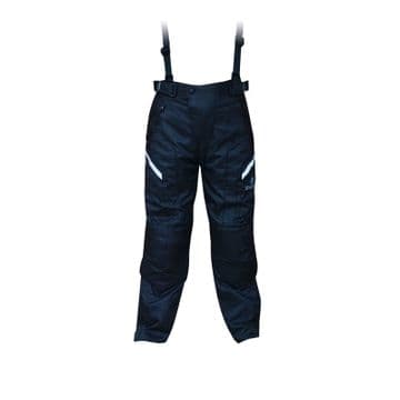 Oxford T14 Spartan Waterproof Textile Motorcycle Trousers Black