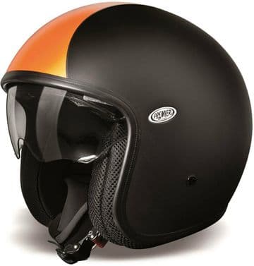Premier Vintage DLBM Carbon Composite Motorcycle Motorbike Open Face Helmet