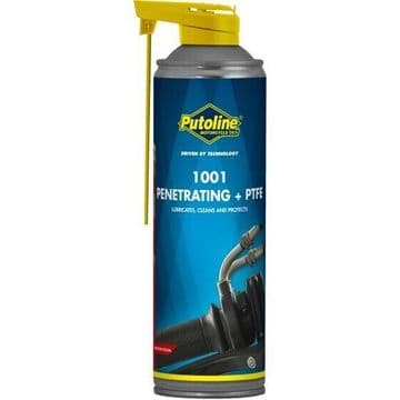 Putoline 1001 Penetrating + PTFE Lubricates Motorcycle Motorbike Spray - 500ml