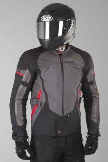 Richa Scirocco Waterproof Textile Motorcycle Jacket D3O Armour - Titanium