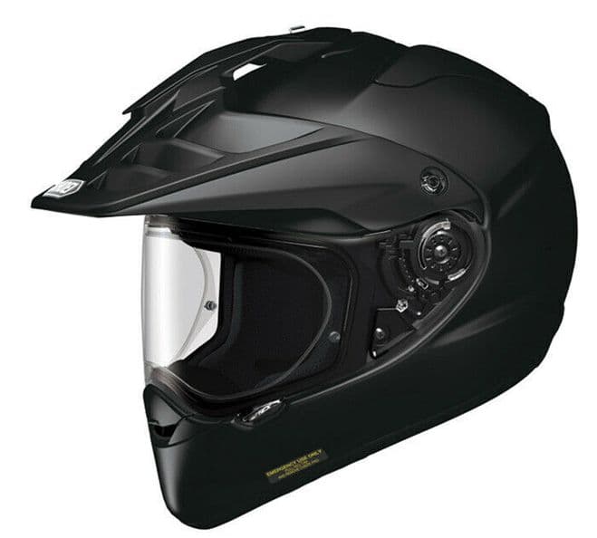 Shoei Hornet ADV Dual Sport Touring Motorcycle Motorbike Helmet Gloss Black