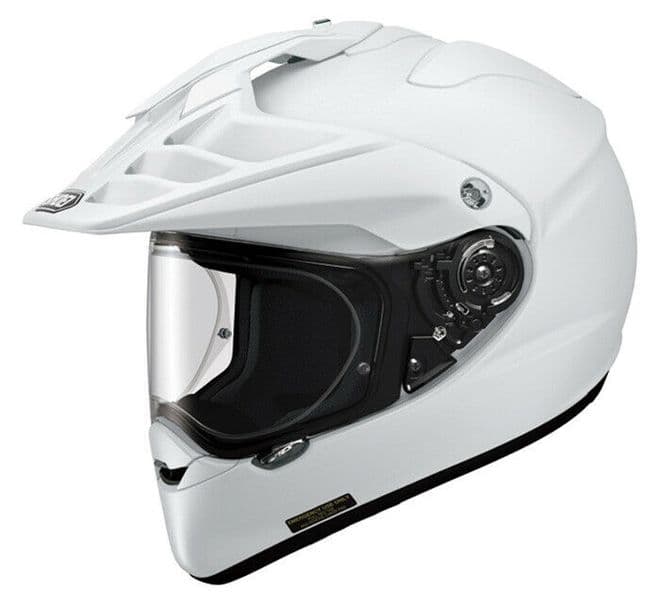 Shoei Hornet ADV Dual Sport Touring Motorcycle Motorbike Helmet Gloss White
