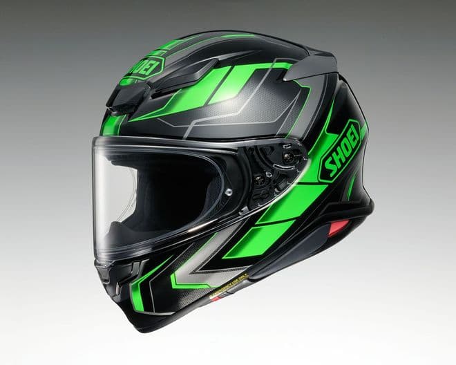 Shoei NXR2 Prologue TC4 Full Face Motorcycle Motorbike Helmet - Black Green