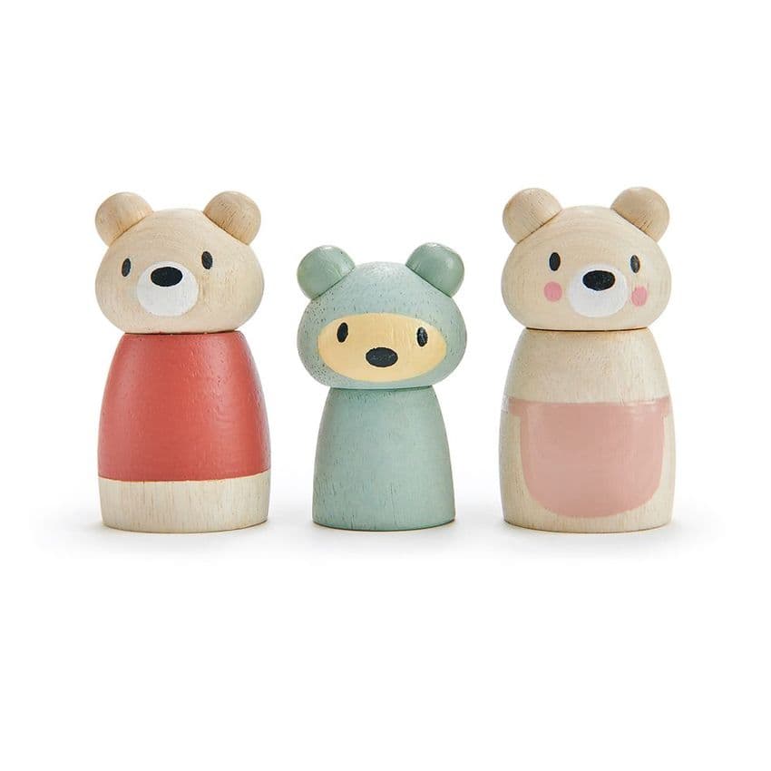 Bear Tales wooden bear figures by TenderLeaf Toys