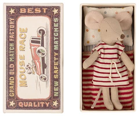 Big sister mouse in a matchbox