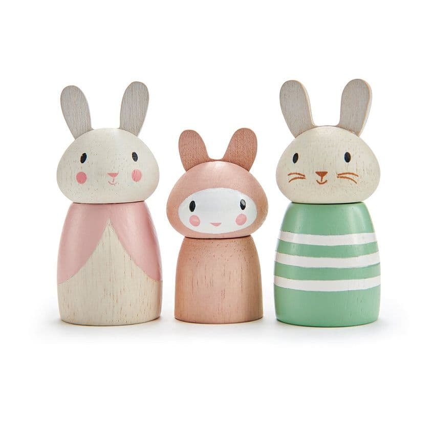 Bunny Tales wooden bunny rabbit figures by Tender Leaf Toys