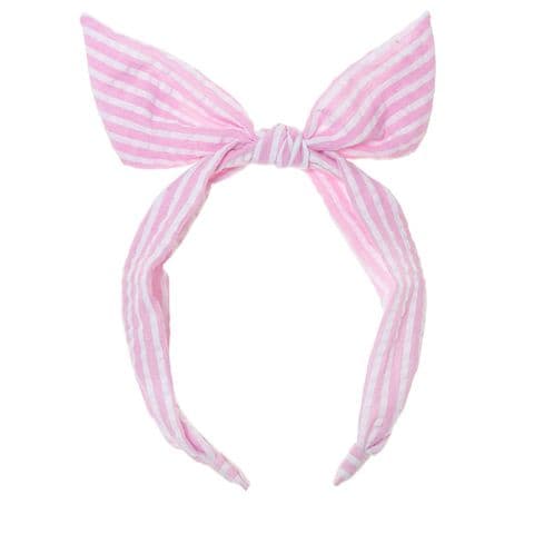 Candy Stripe Tie Headband	