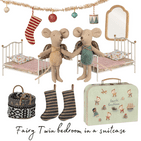 Christmas Fairy Twins in a Suitcase