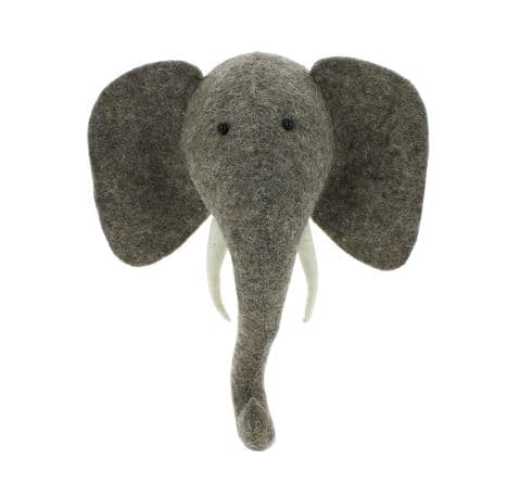 Elephant wall-mounted head mini size