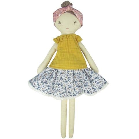 Florence linen rag doll