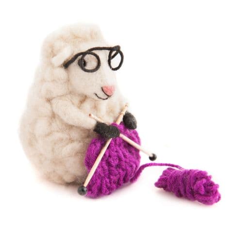 Knitting Nell Felt Sheep