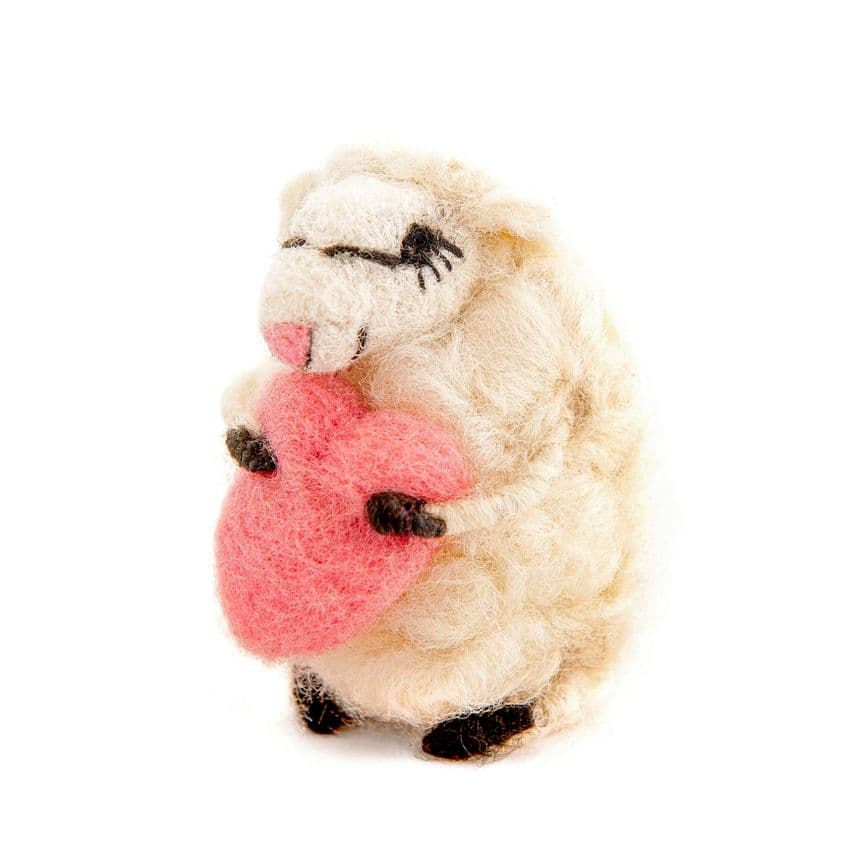 Loving Lottie felt sheep