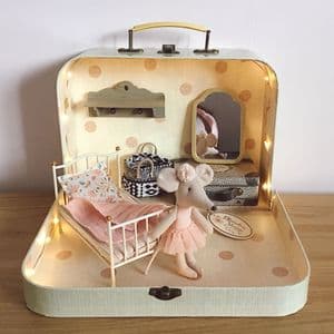 Maileg ballerina bedroom suitcase package
