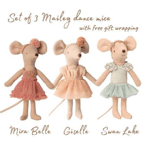 Maileg dance mice - set of 3