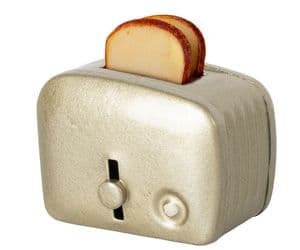 Maileg miniature toaster - silver