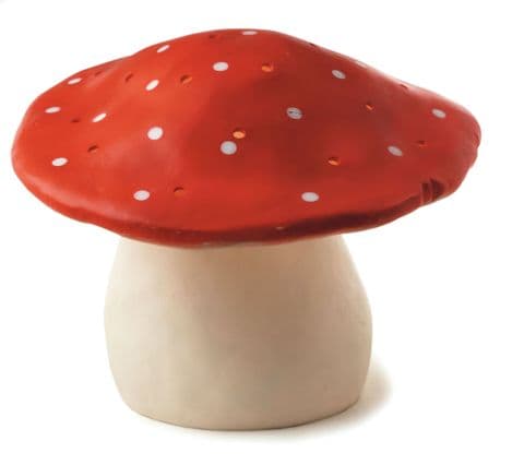 Mushroom night light - medium red